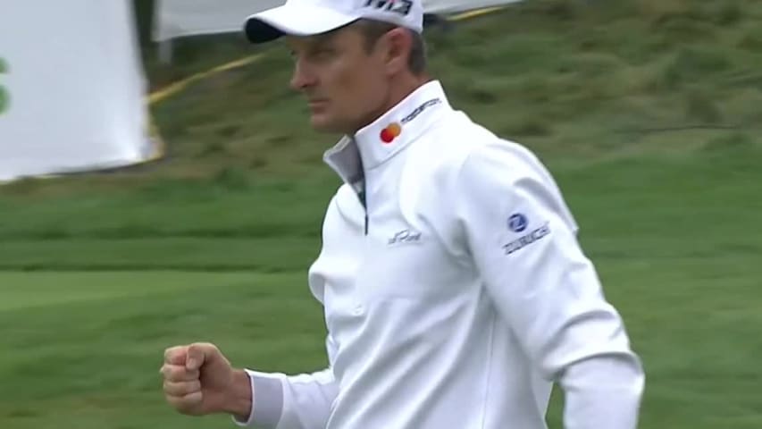 Justin Rose birdies No. 17 for share of lead at BMW