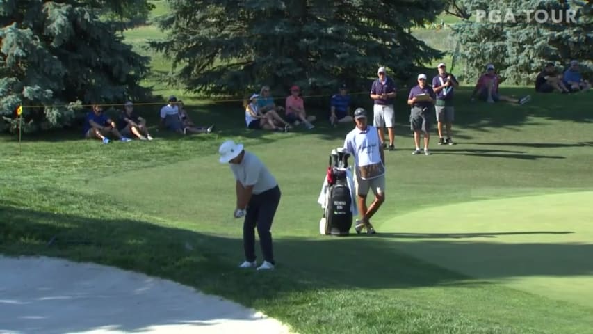 Marty Dou gets up-and-down for birdie at Pinnacle Bank