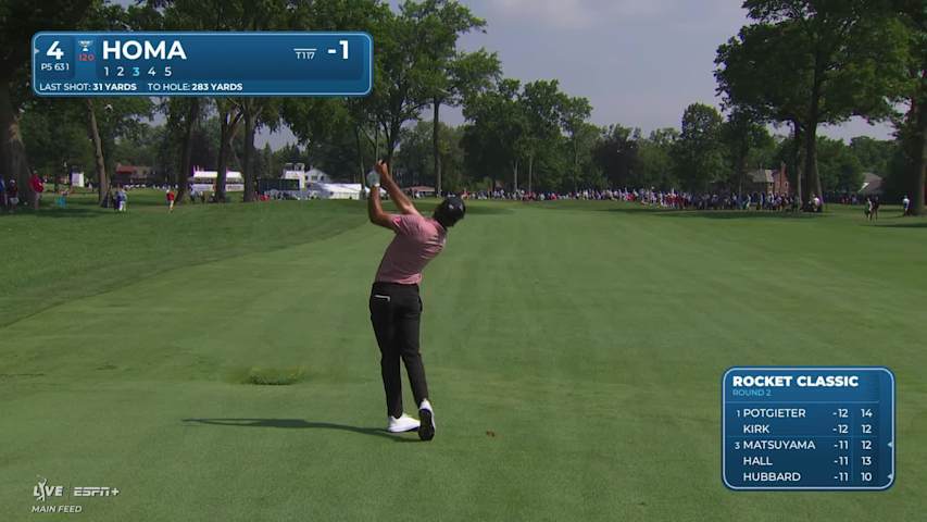 Max Homa makes birdie on No. 4 at Rocket Classic