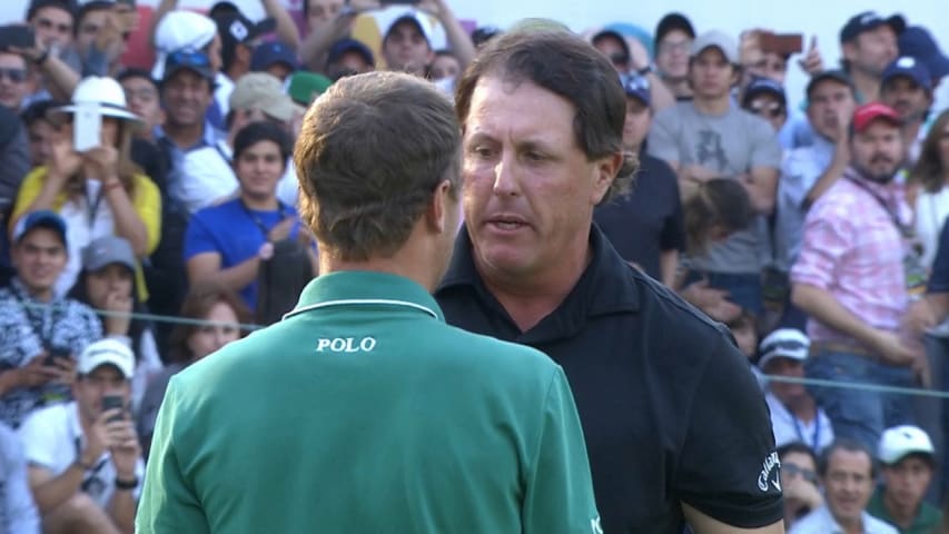 Phil Mickelson wins with clutch par putt at Mexico Championship