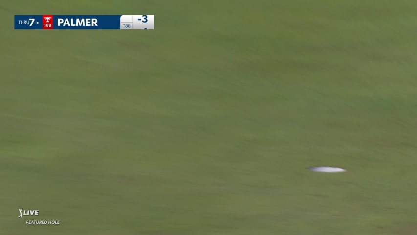 Ryan Palmer sinks a 30-foot birdie putt at John Deere