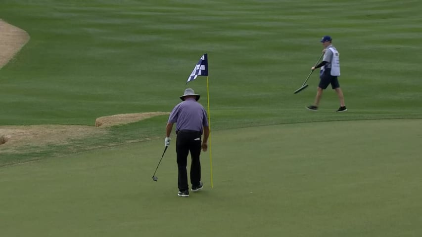 Marco Dawson makes birdie on No. 17 at Cologuard