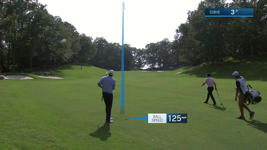 Steven Alker makes birdie on No. 16 at Regions Tradition