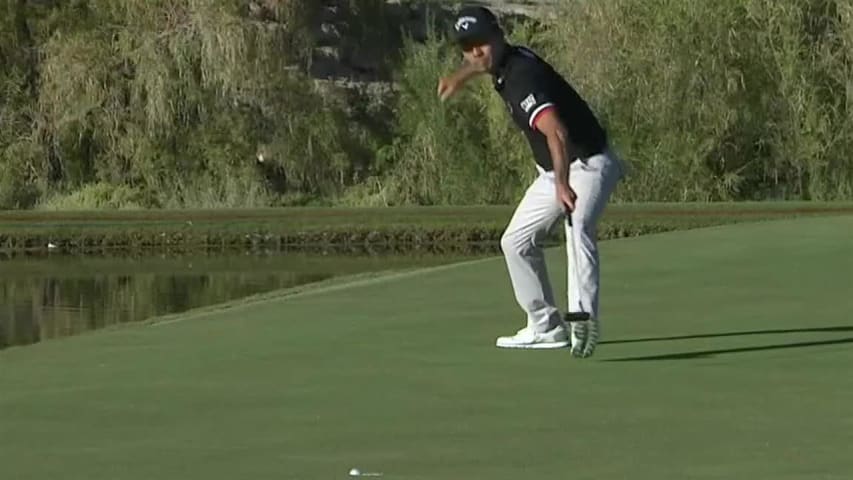 Kevin Na's clutch par putt on No. 17 to force playoff at Shriners 