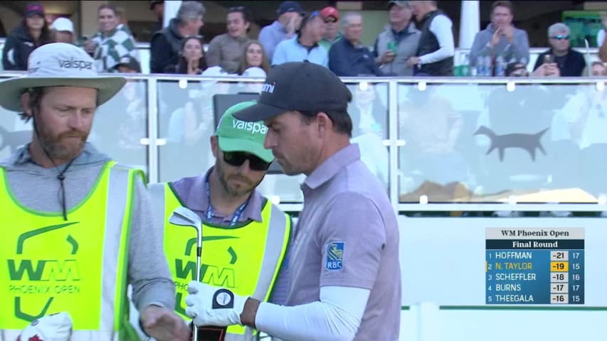 Nick Taylor hits great tee shot to set up short birdie putt at WM Phoenix Open