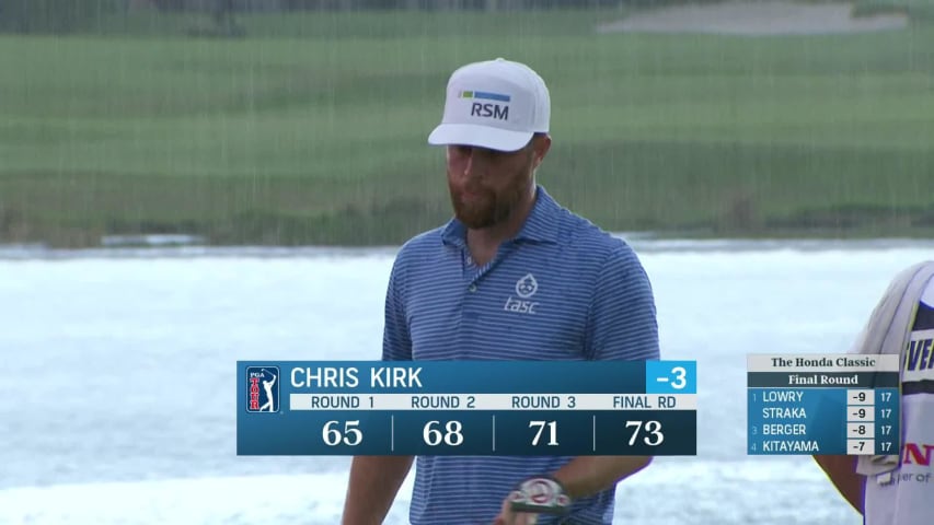 Chris Kirk closes with birdie at Honda