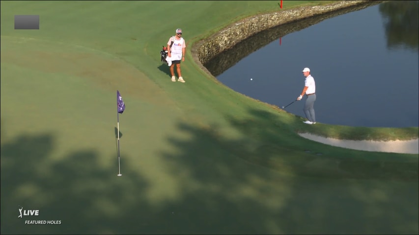 Austin Eckroat chips in for birdie at FedEx St. Jude