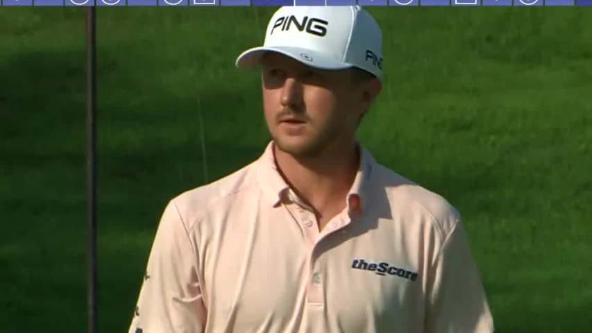 Mackenzie Hughes drains a 24-foot birdie at RBC Canadian