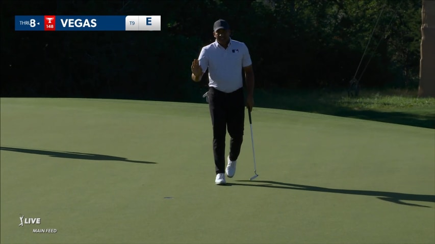 Jhonattan Vegas' nice approach from light rough sets up birdie at Valero