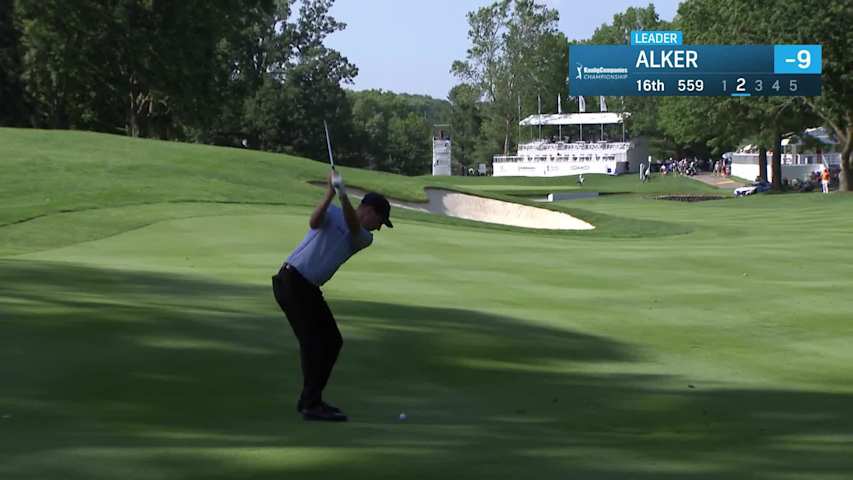 Steven Alker makes birdie putt on No. 16 at Kaulig Companies Championship