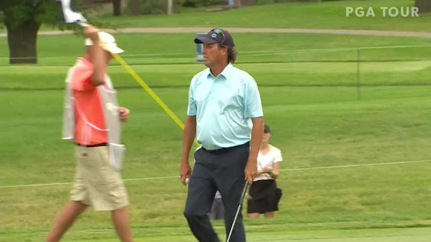 Stephen Ames makes birdie on No. 15 at Principal