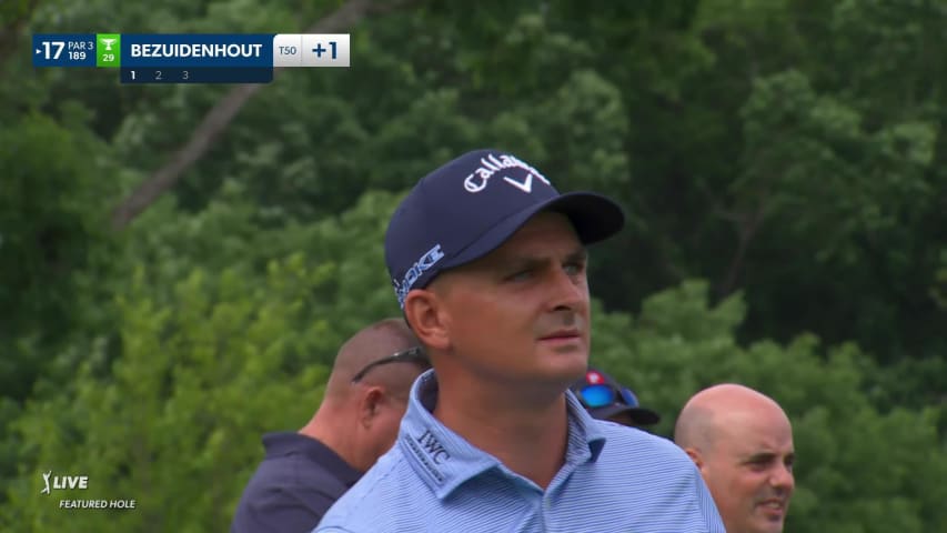 Christiaan Bezuidenhout makes birdie on No. 17 at Wells Fargo