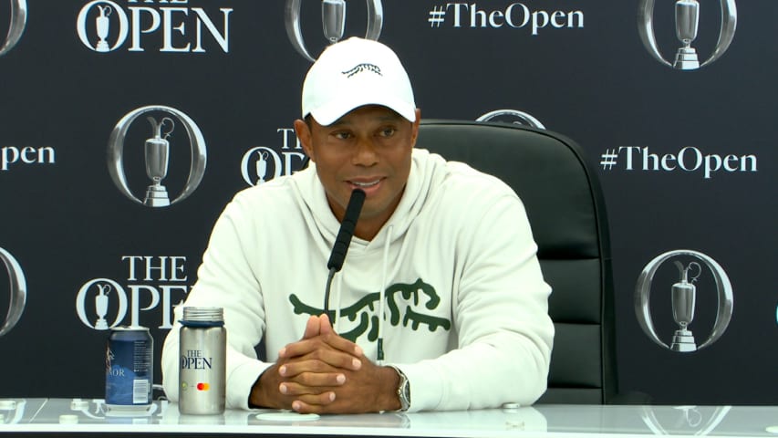 'I've always loved playing here': Tiger Woods on Royal Troon