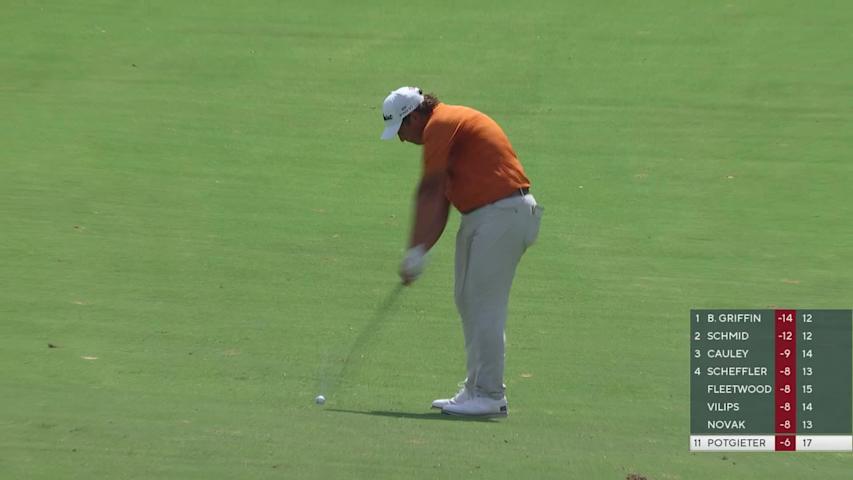 Aldrich Potgieter makes birdie on No. 18 at Charles Schwab