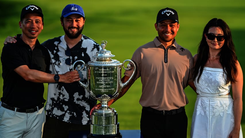 Xander Schauffele shares breakthrough PGA Championship win with family