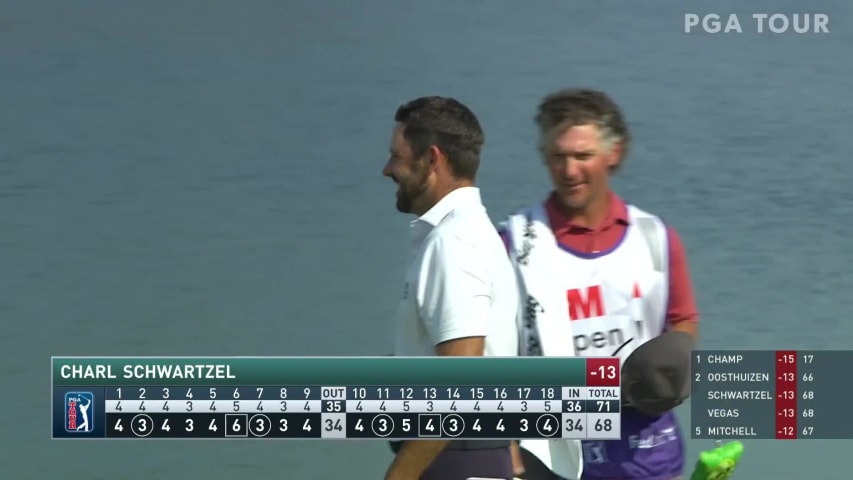 Charl Schwartzel reaches in two to set up birdie at 3M Open