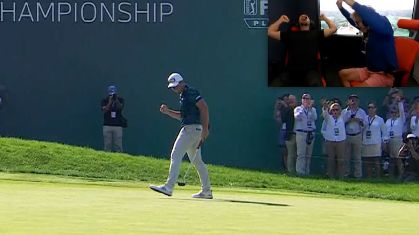 Hovland's winning putt at BMW Championship called by Norwegian broadcasters