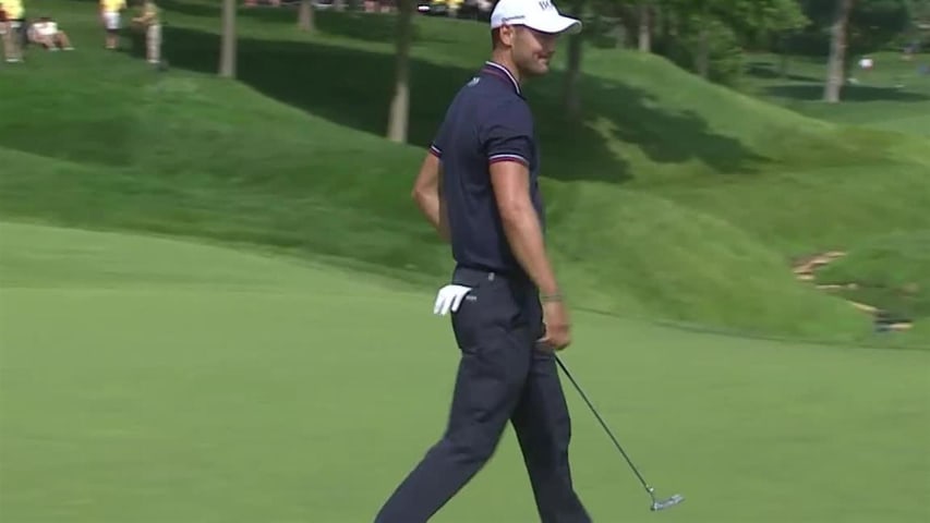 Martin Kaymer uses nice approach to set up birdie at the Memorial