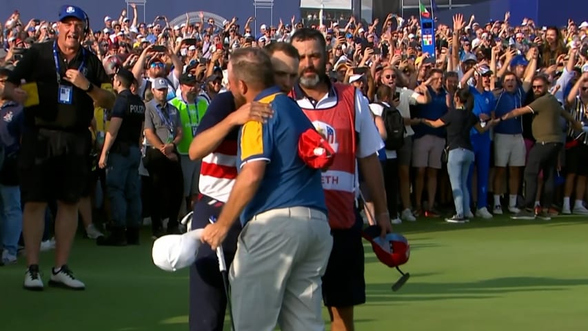 Shane Lowry tallies last points for Team Europe at the Ryder Cup