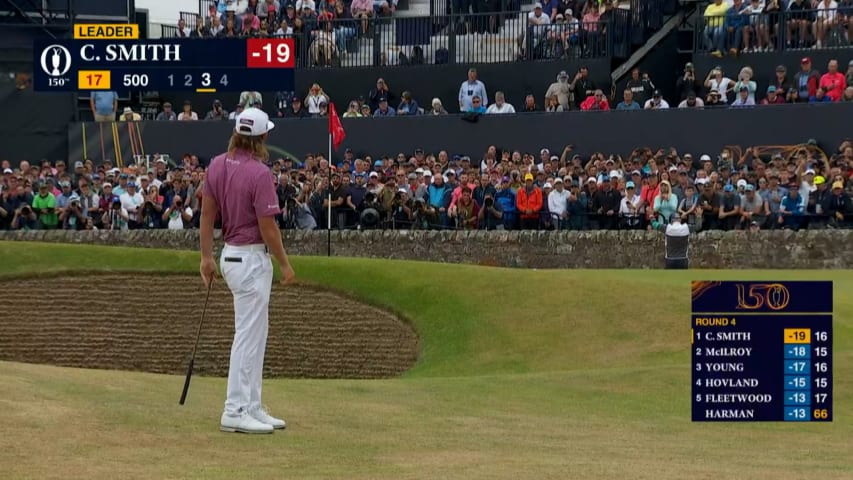 Cameron Smith makes clutch up-and-down par at The Open