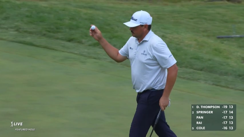 Joshua Creel sticks tee shot 3 feet from the hole at John Deere