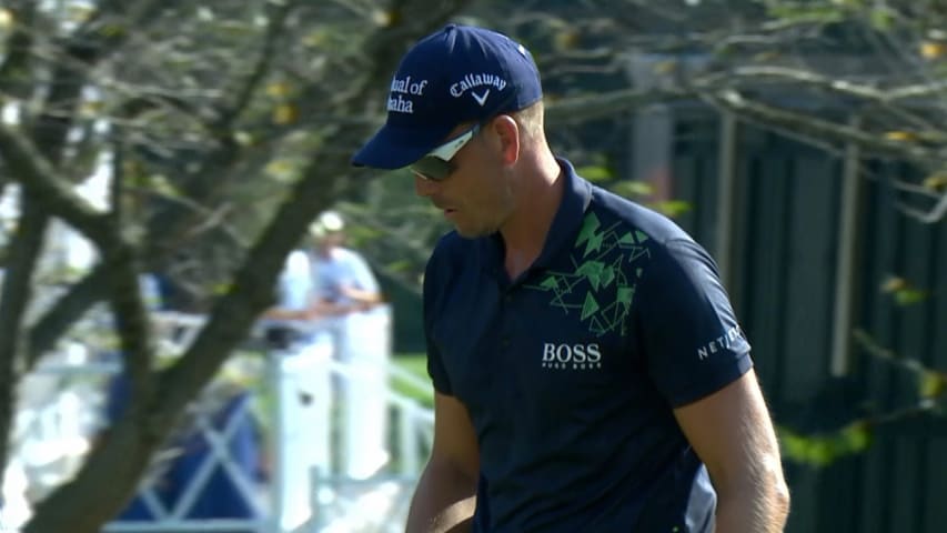 Henrik Stenson's dialed-in tee shot sets up birdie at Wyndham