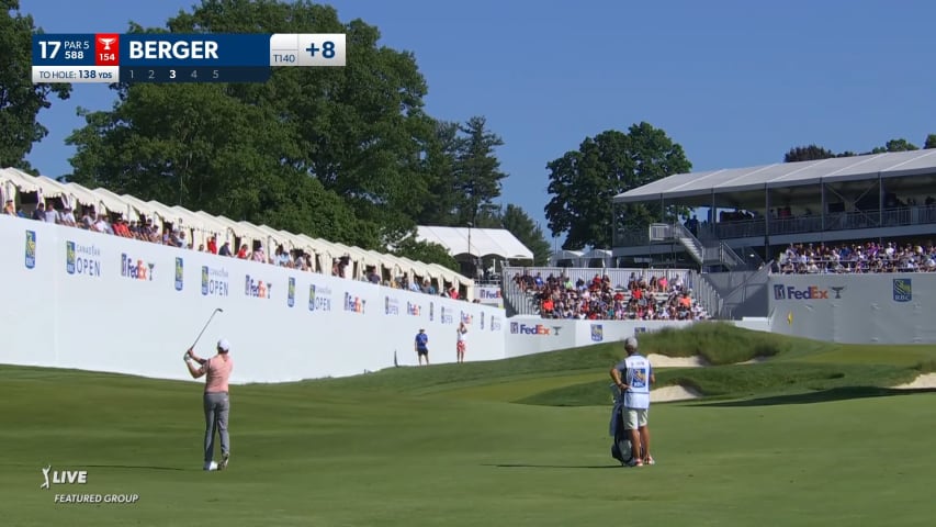 Daniel Berger dials in approach to set up birdie at RBC Canadian