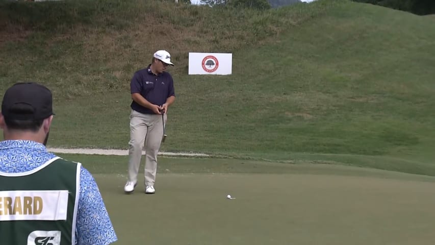 Matt Atkins cards birdie at Simmons Bank Open