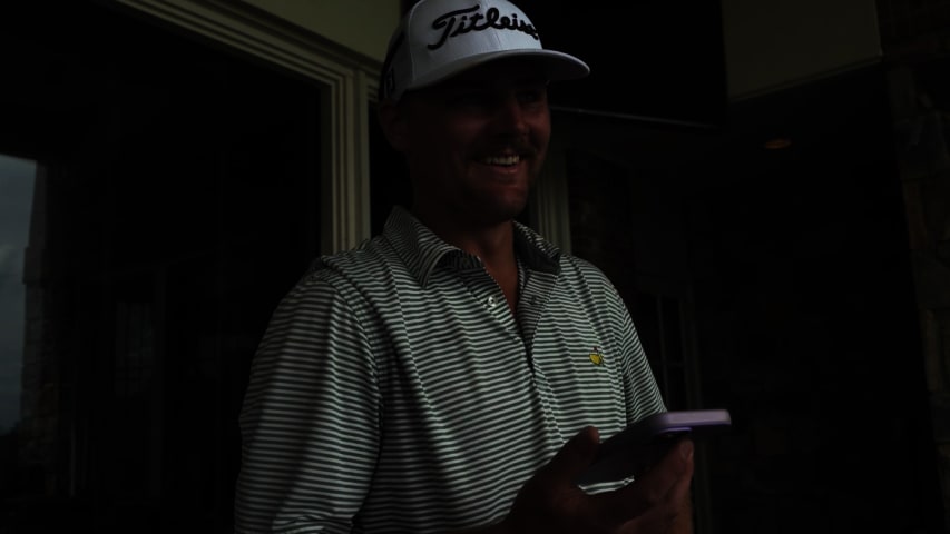 George Kneiser calls mom after Monday qualifying for Wyndham