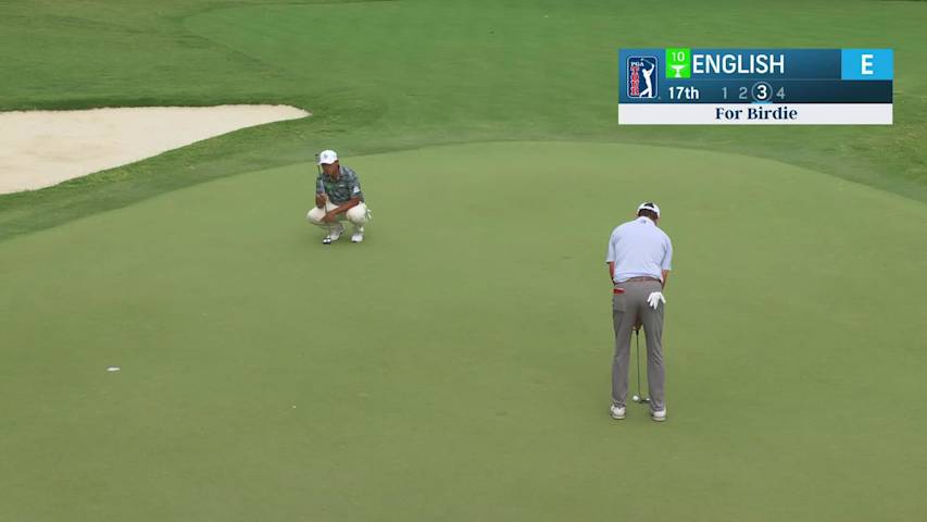 Harris English makes birdie on No. 17 at Charles Schwab