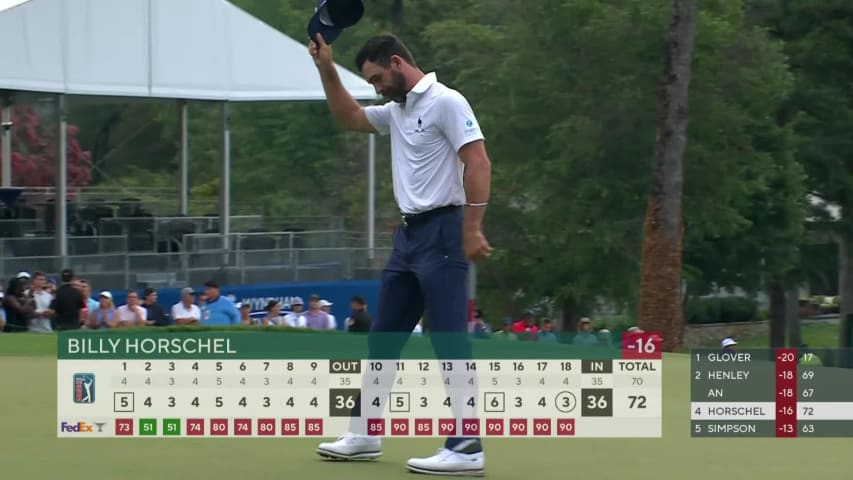 Billy Horschel finishes season with birdie at Wyndham