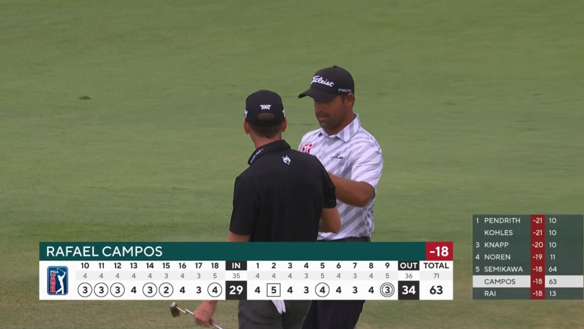 Rafael Campos closes with hole-out for eagle at THE CJ CUP