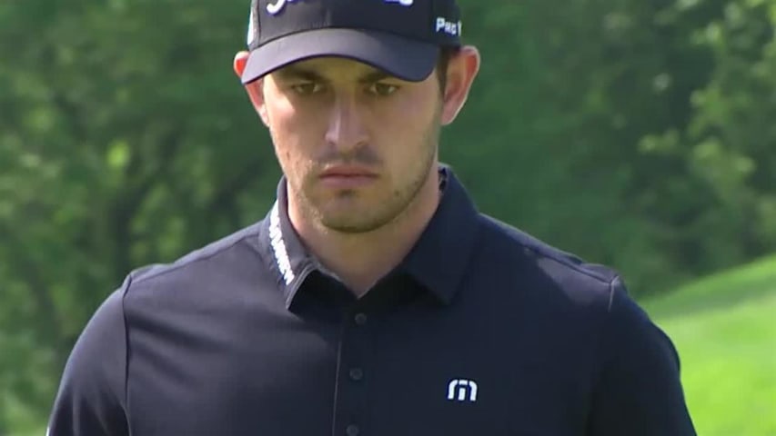 Patrick Cantlay rolls in 18-foot birdie putt at the Memorial