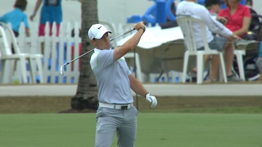 Rory McIlroy's adventurous 72nd hole at Cadillac Championship