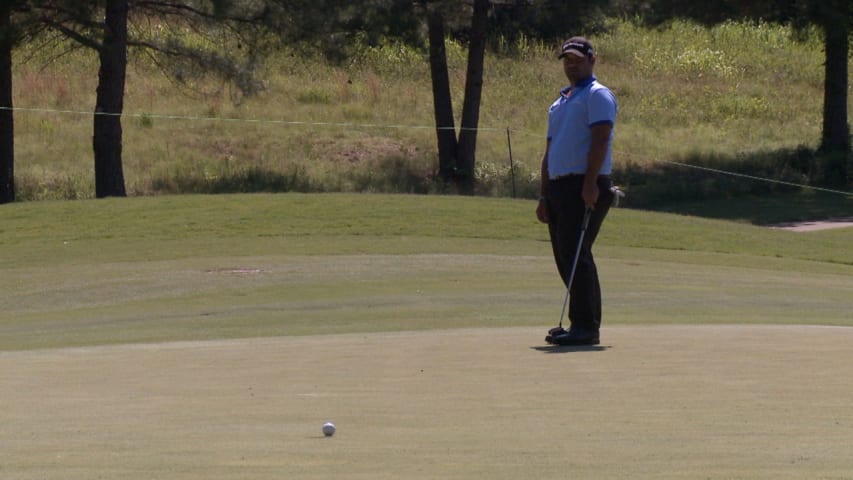 Rafa Campos' surprising birdie for Shot of the Day