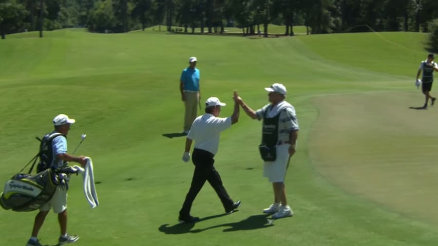 Gene Sauers' chip-in birdie at Insperity