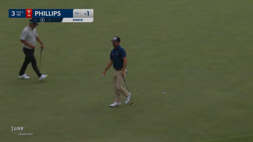 Chandler Phillips' dialed-in tee shot leads to birdie at John Deere