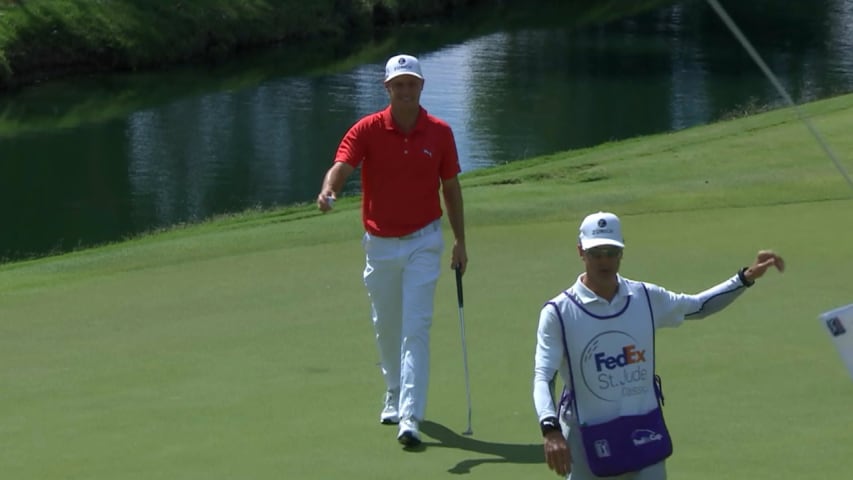 Ben Crane holes a 43-footer from downtown at FedEx St. Jude