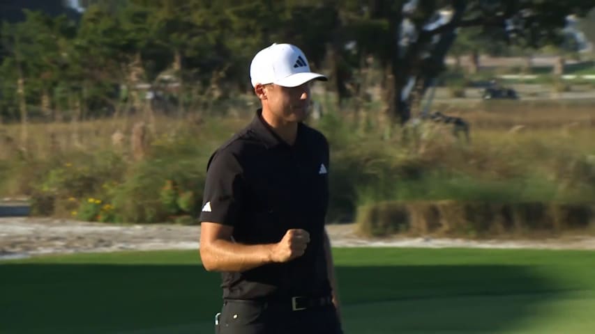 Ludvig Åberg drains birdie to win The RSM Classic 