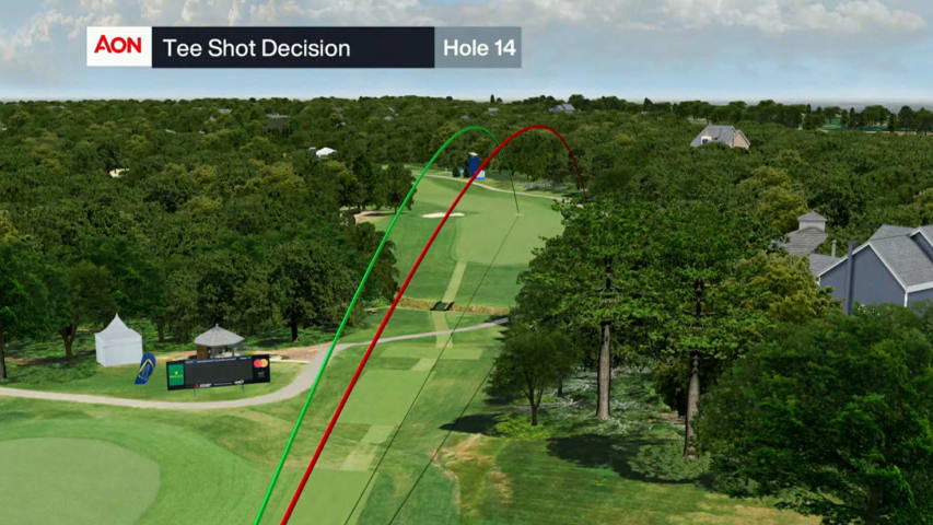 Breakdown of No. 14 at Sedgefield Country Club for Wyndham Championship