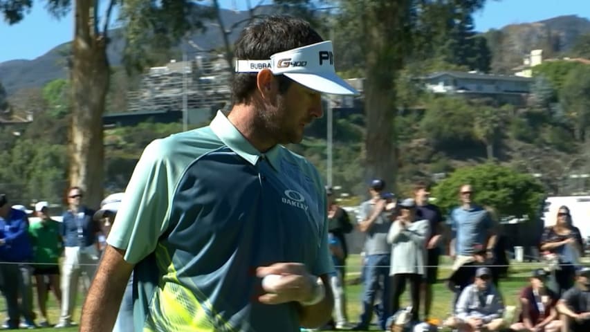 Bubba Watson's up-and-down birdie from the bunker at Genesis Open