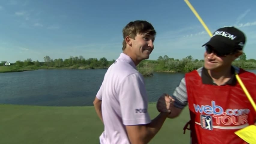 Smylie Kaufman wins the United Leasing Championship