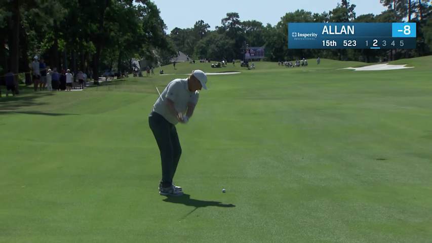 Steve Allan makes birdie on No. 15 at Insperity Invitational Round 3