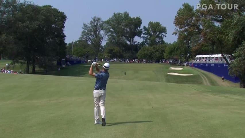 David Toms dials in approach to set up birdie at Ascension Charity Classic
