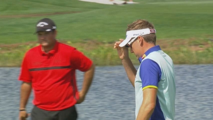 Ian Poulter makes a birdie from 17 feet on 71st hole at Honda