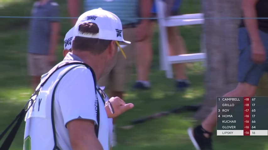 David Lipsky makes eagle putt on No. 17 at John Deere