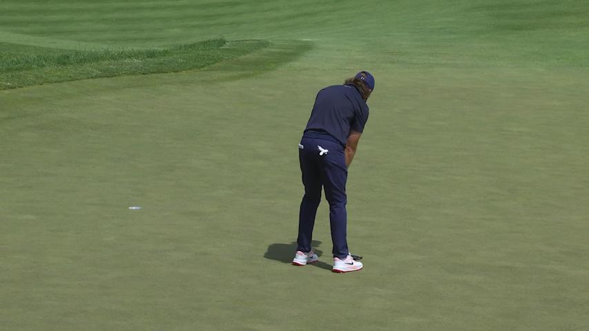 Tommy Fleetwood makes birdie on No. 5 at Truist Championship