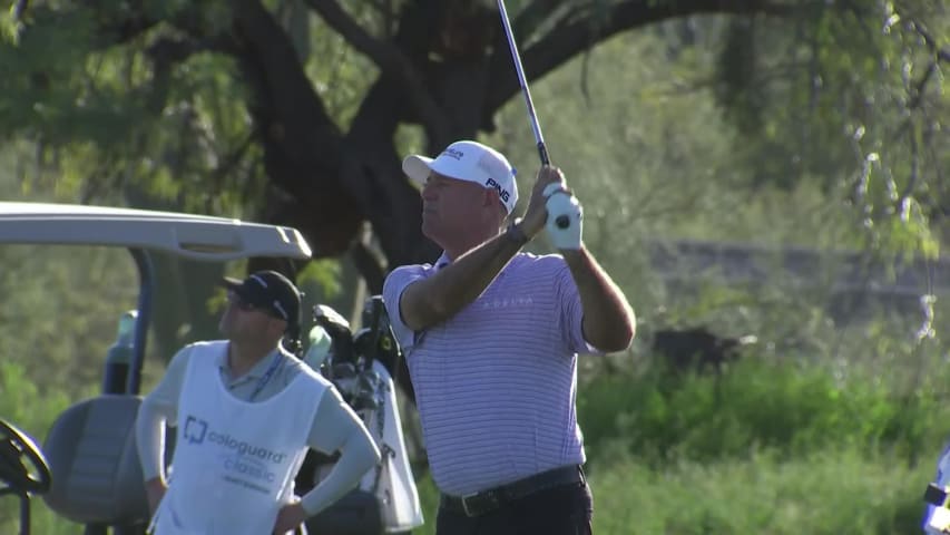 Stewart Cink makes birdie on No. 18 at Cologuard