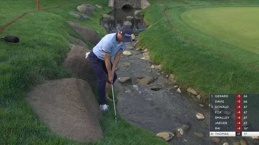 Justin Thomas escapes from impossible position at PGA Championship