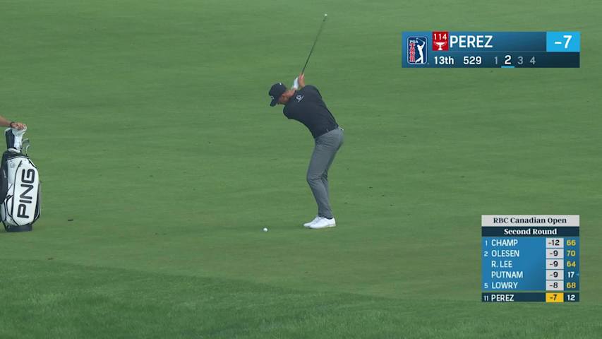 Victor Perez makes birdie on No. 13 at RBC Canadian